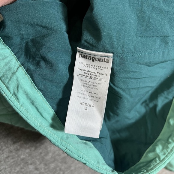 Patagonia Nano Air Puff Jacket Womens Small Green Insulated Full Zip Lightweight - Picture 6 of 10